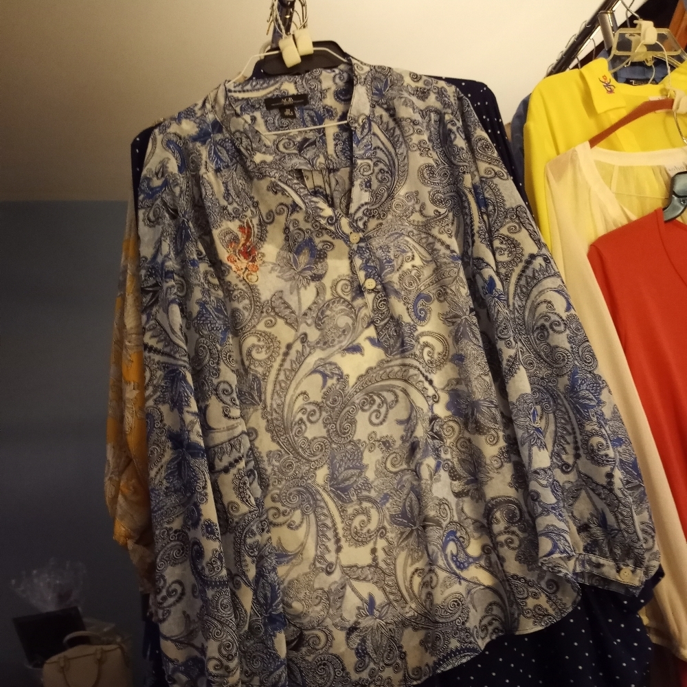 Plus size blouse.